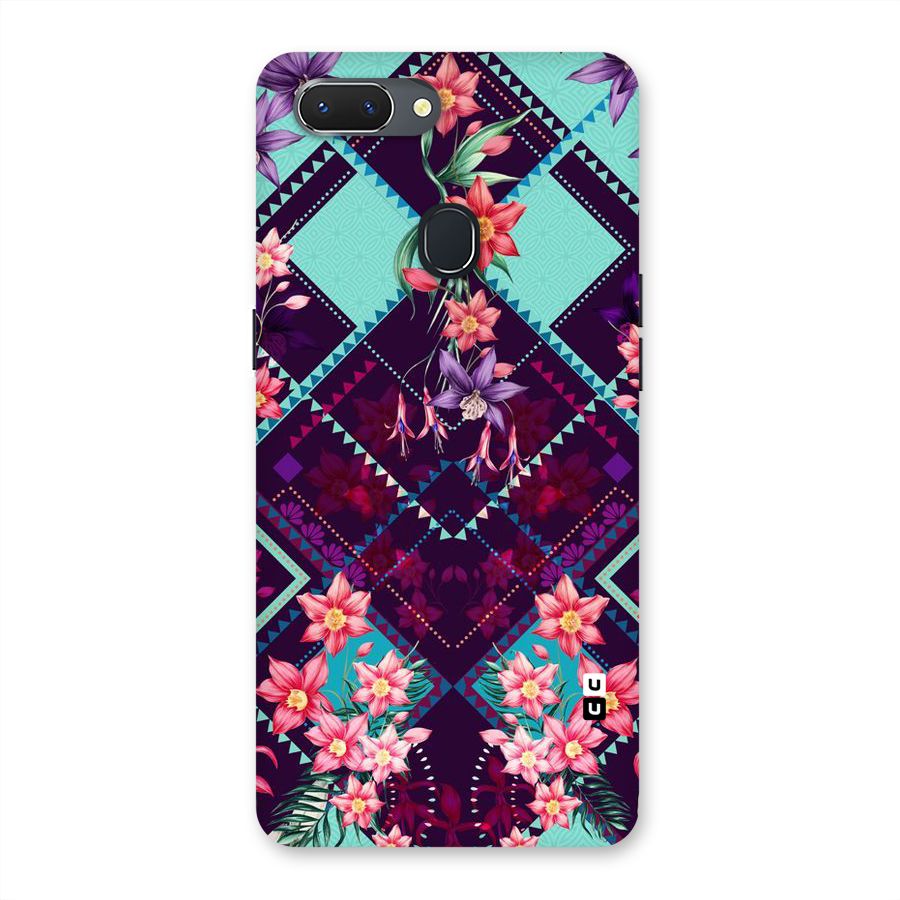 Floral Diamonds Back Case for Oppo Realme 2