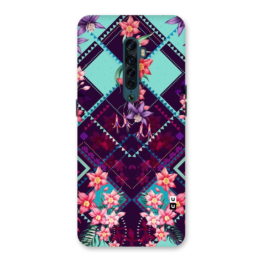 Floral Diamonds Back Case for Oppo Reno2