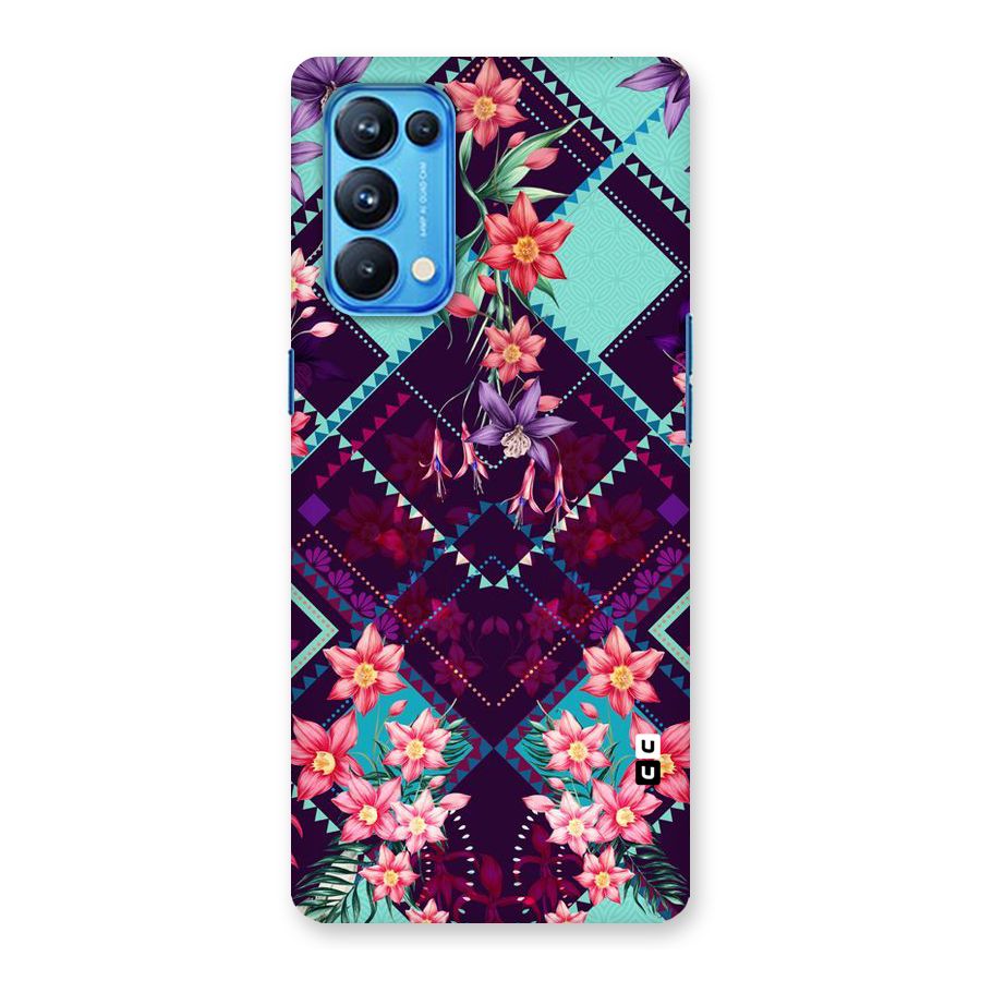 Floral Diamonds Back Case for Oppo Reno5 Pro 5G