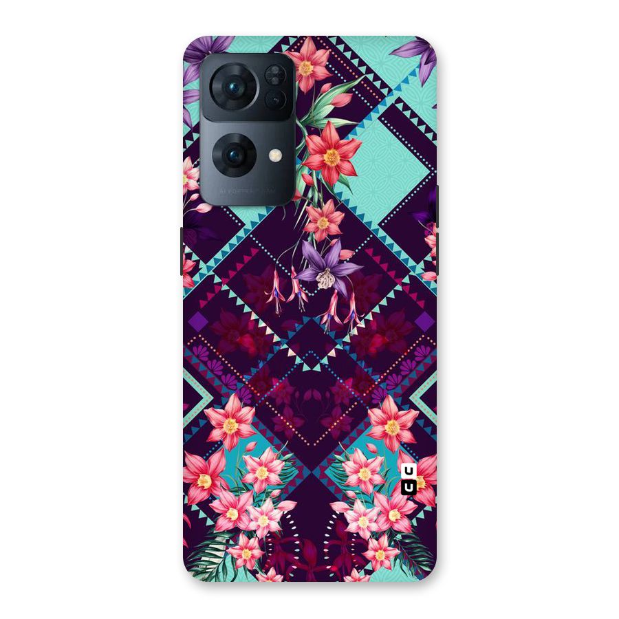 Floral Diamonds Back Case for Oppo Reno7 Pro 5G