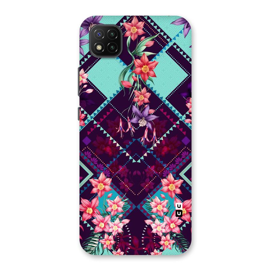 Floral Diamonds Back Case for Poco C3