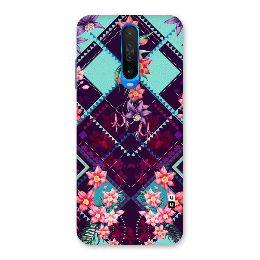 Floral Diamonds Back Case for Poco X2