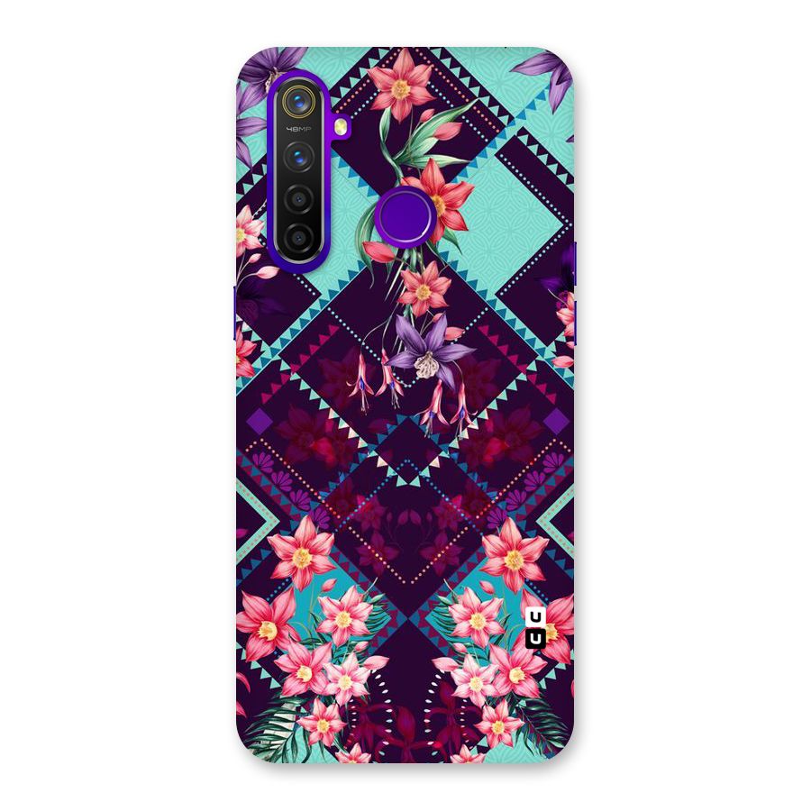 Floral Diamonds Back Case for Realme 5 Pro