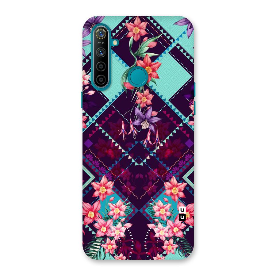 Floral Diamonds Back Case for Realme 5i
