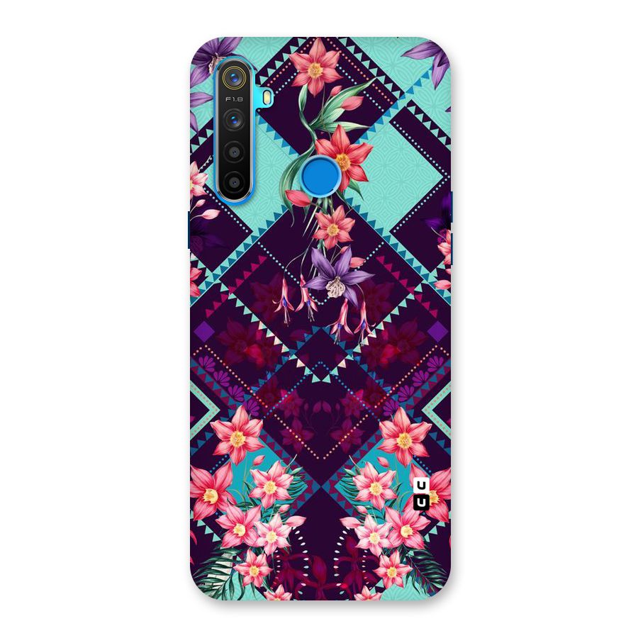 Floral Diamonds Back Case for Realme 5s