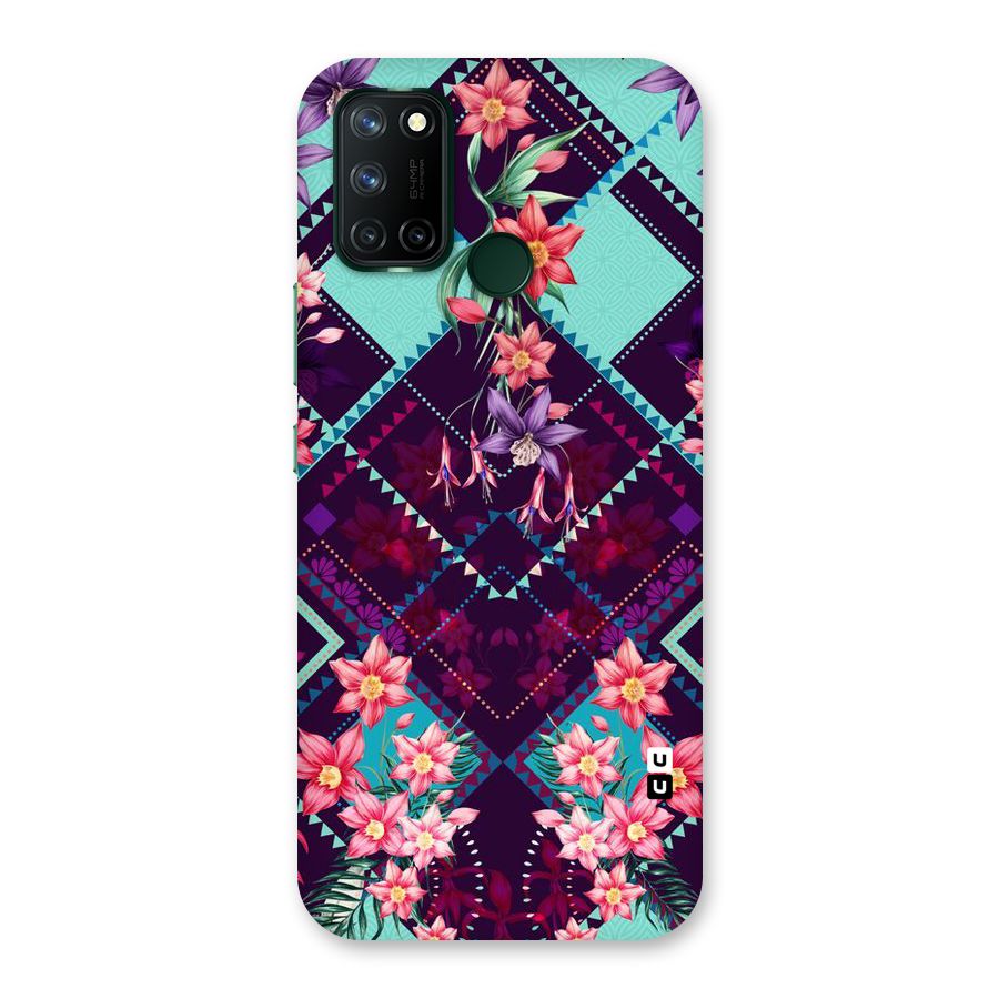 Floral Diamonds Back Case for Realme 7i