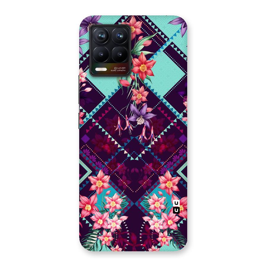 Floral Diamonds Back Case for Realme 8