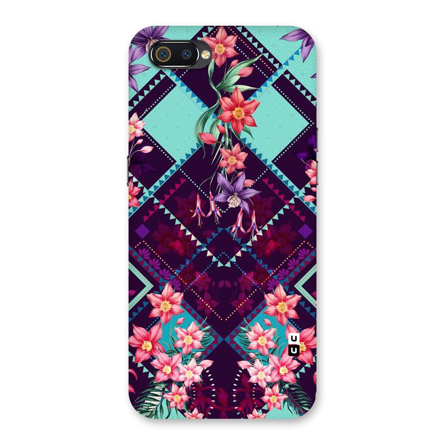 Floral Diamonds Back Case for Realme C2