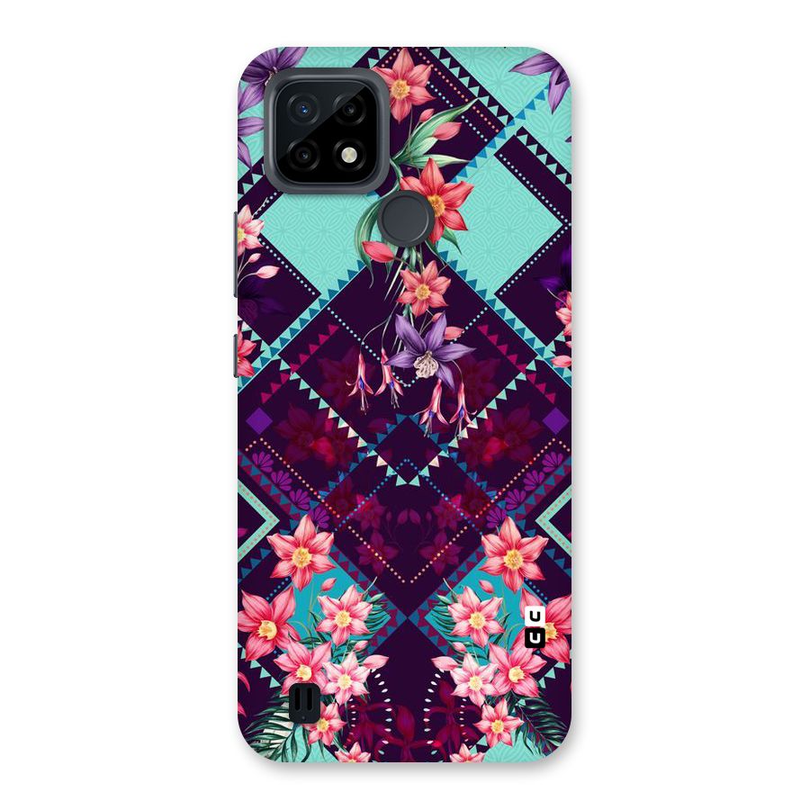 Floral Diamonds Back Case for Realme C21