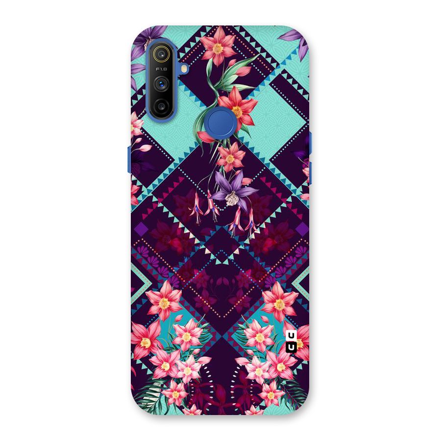 Floral Diamonds Back Case for Realme Narzo 10A