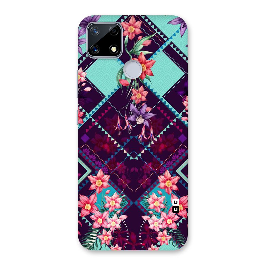Floral Diamonds Back Case for Realme Narzo 20