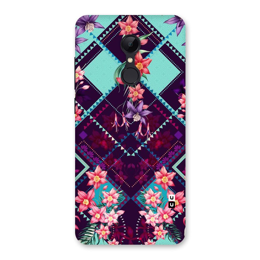 Floral Diamonds Back Case for Redmi 5