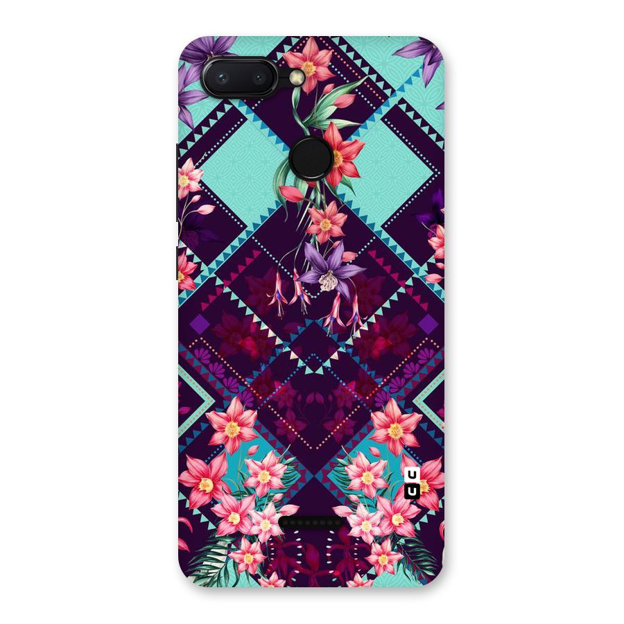 Floral Diamonds Back Case for Redmi 6