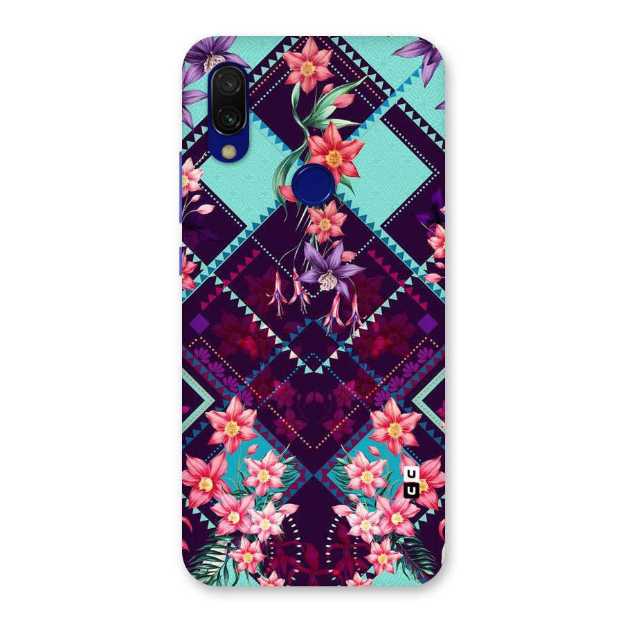 Floral Diamonds Back Case for Redmi 7