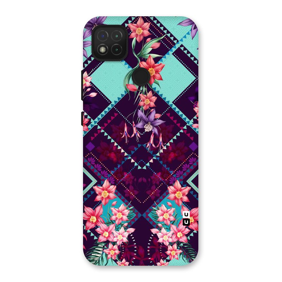 Floral Diamonds Back Case for Redmi 9