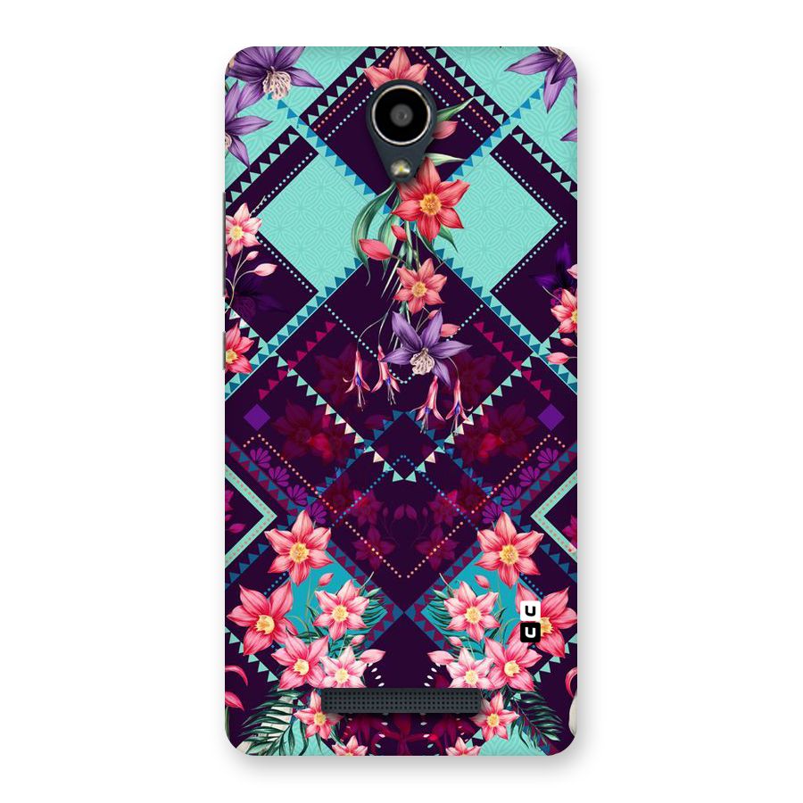 Floral Diamonds Back Case for Redmi Note 2