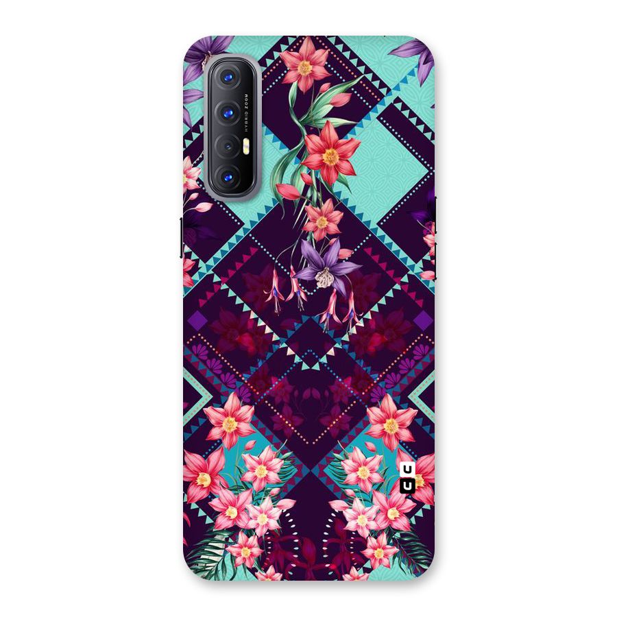 Floral Diamonds Back Case for Reno3 Pro