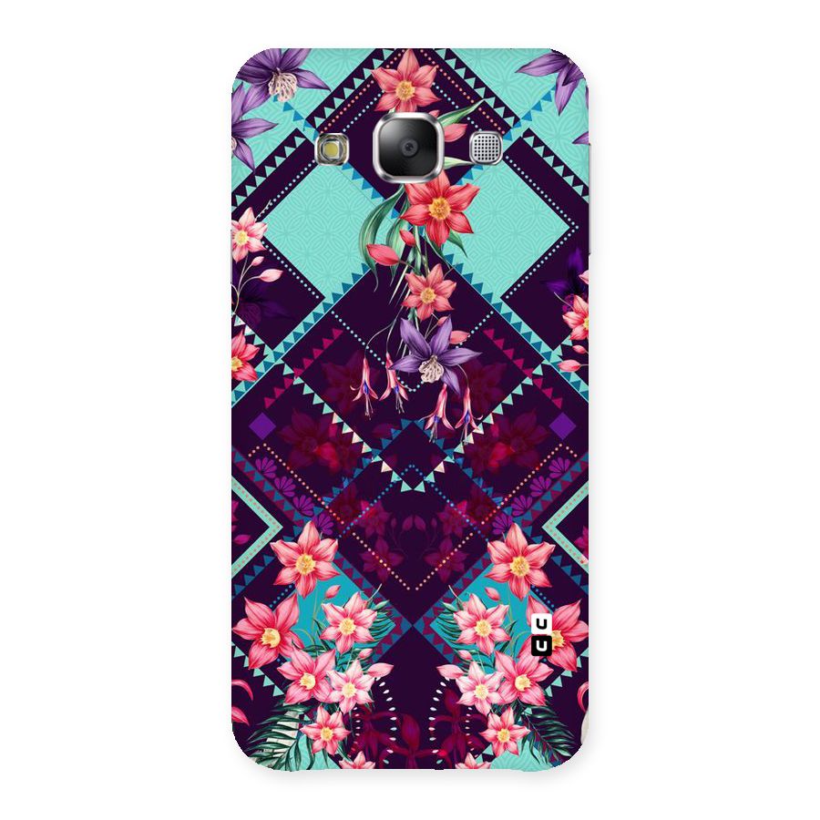 Floral Diamonds Back Case for Samsung Galaxy E5