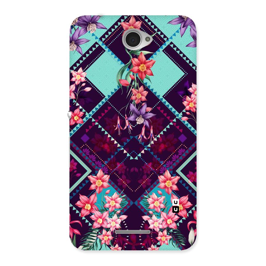 Floral Diamonds Back Case for Sony Xperia E4