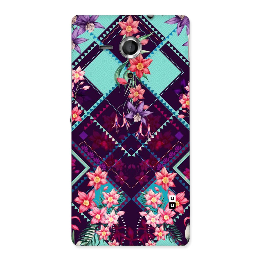 Floral Diamonds Back Case for Sony Xperia SP
