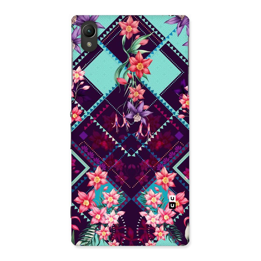 Floral Diamonds Back Case for Sony Xperia Z1