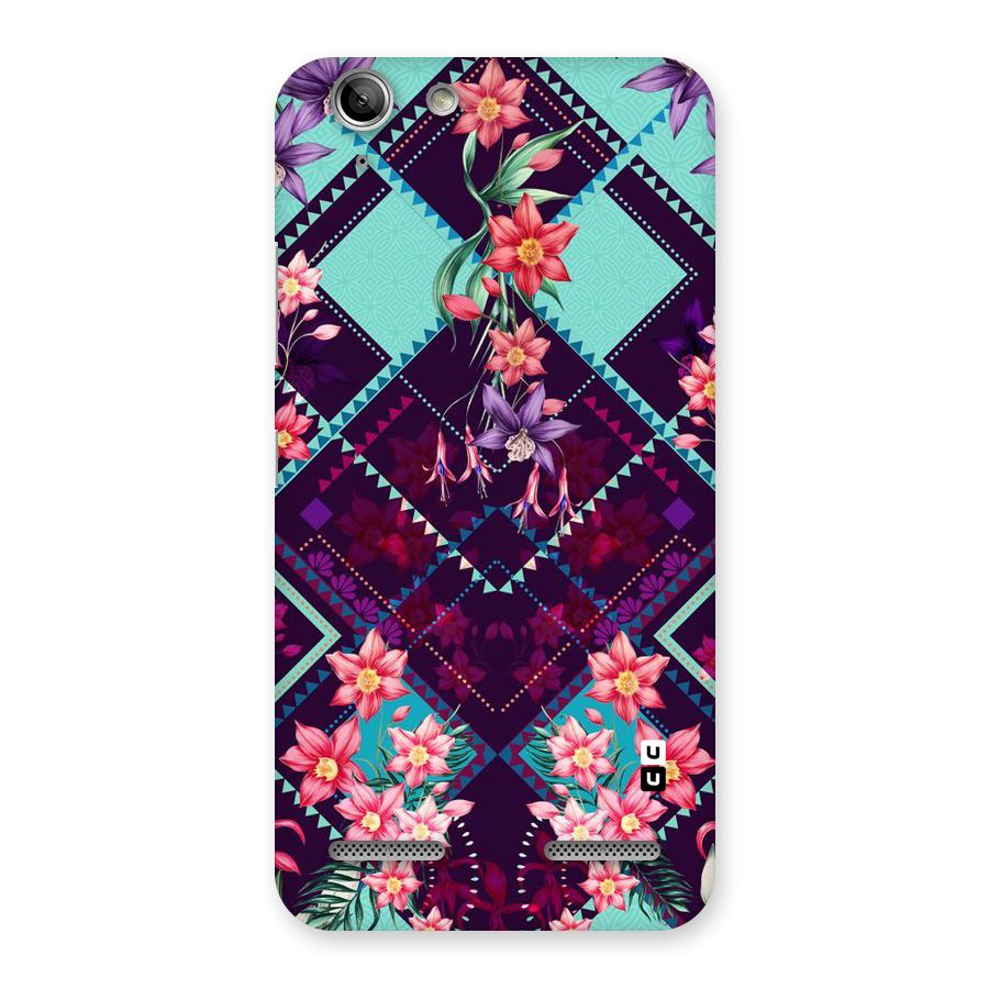 Floral Diamonds Back Case for Vibe K5 Plus