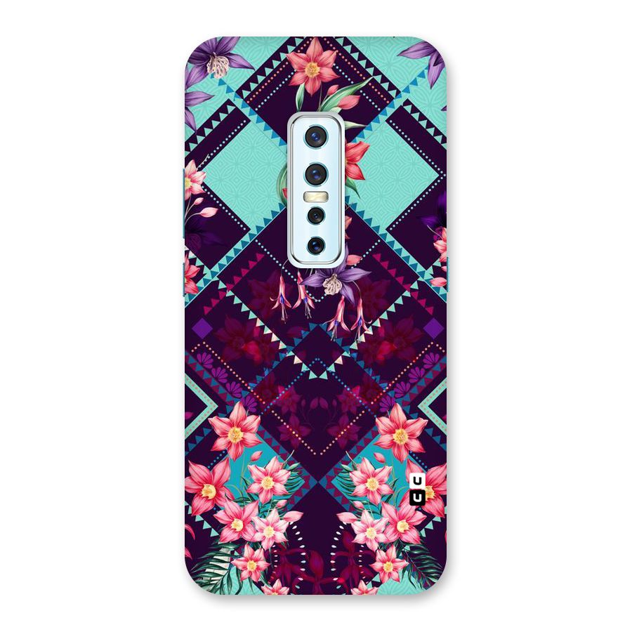Floral Diamonds Back Case for Vivo V17 Pro