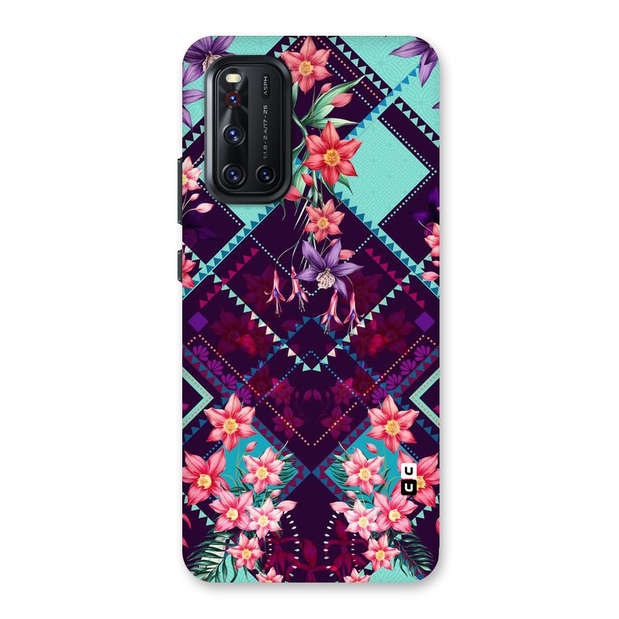 Floral Diamonds Back Case for Vivo V19