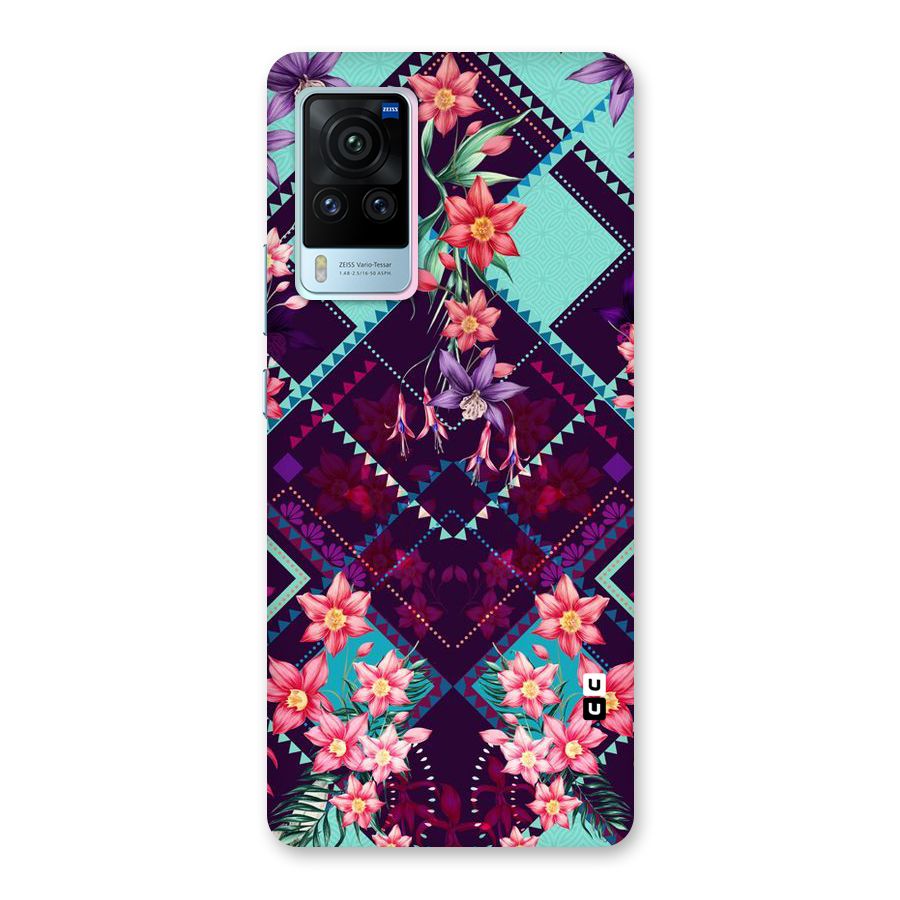 Floral Diamonds Back Case for Vivo X60 Pro
