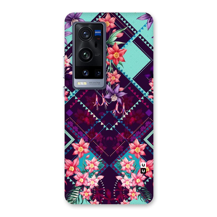 Floral Diamonds Back Case for Vivo X60 Pro Plus