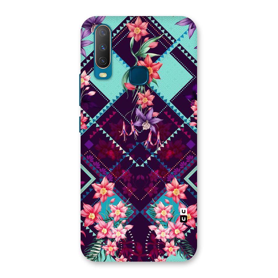 Floral Diamonds Back Case for Vivo Y11
