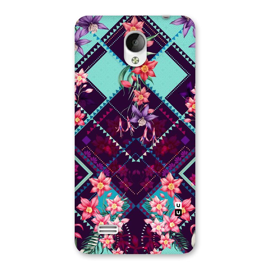 Floral Diamonds Back Case for Vivo Y21