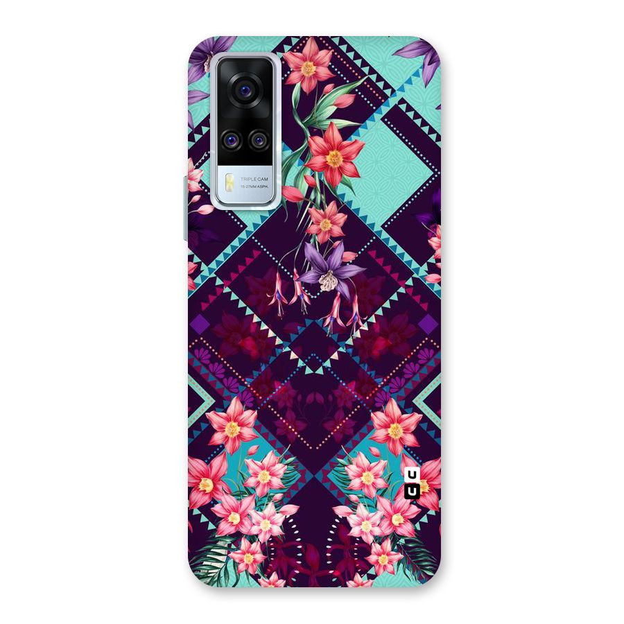 Floral Diamonds Back Case for Vivo Y31