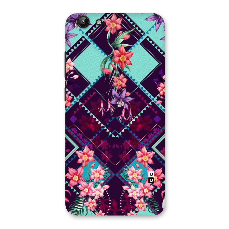 Floral Diamonds Back Case for Vivo Y69