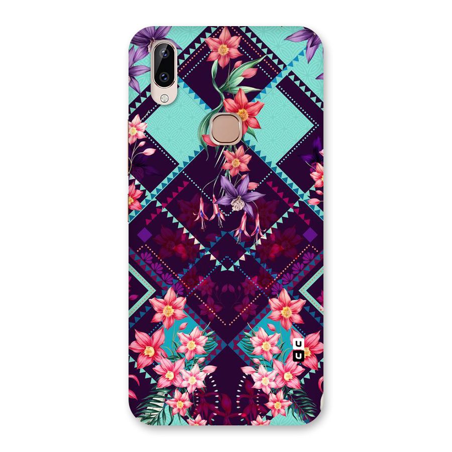 Floral Diamonds Back Case for Vivo Y83 Pro