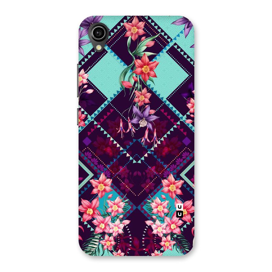 Floral Diamonds Back Case for Vivo Y90