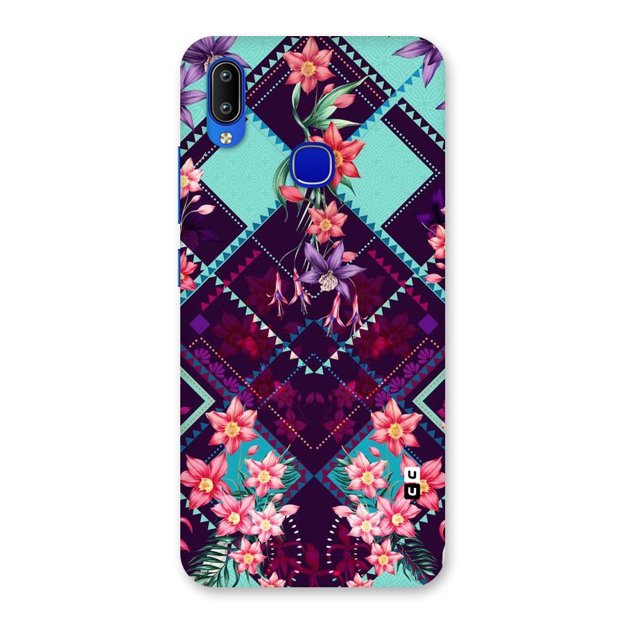 Floral Diamonds Back Case for Vivo Y91