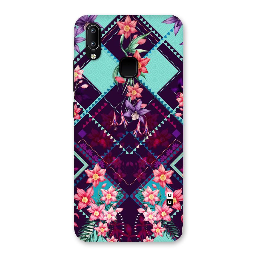 Floral Diamonds Back Case for Vivo Y93