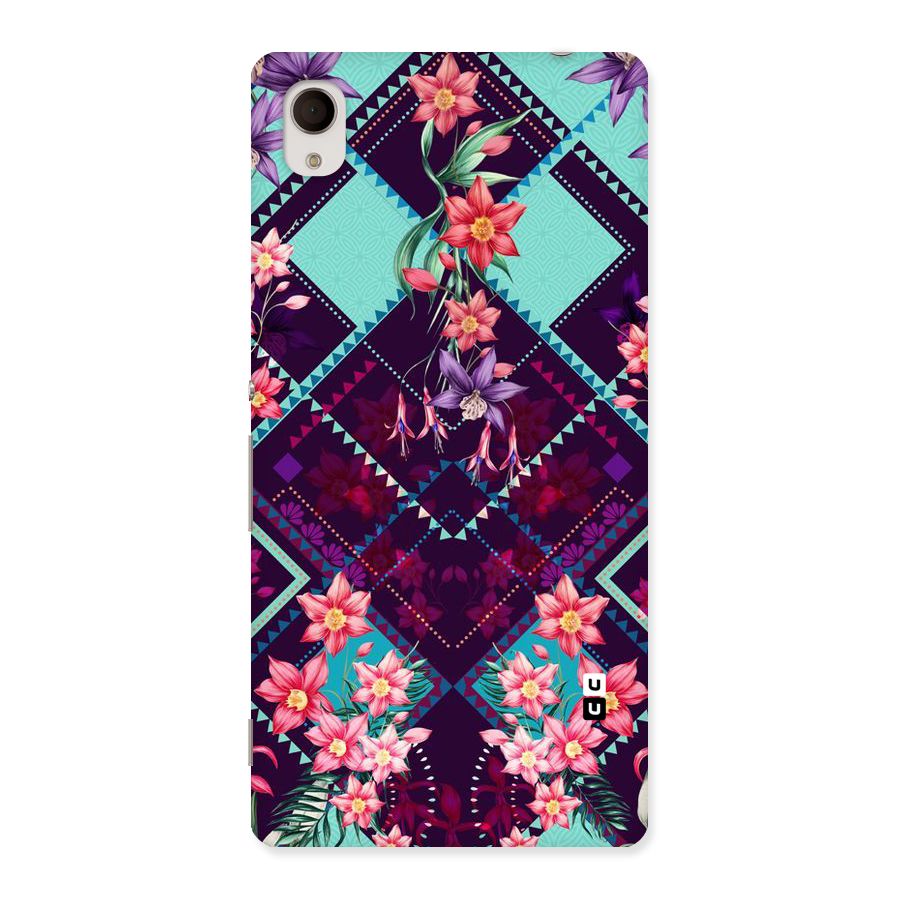 Floral Diamonds Back Case for Xperia M4 Aqua