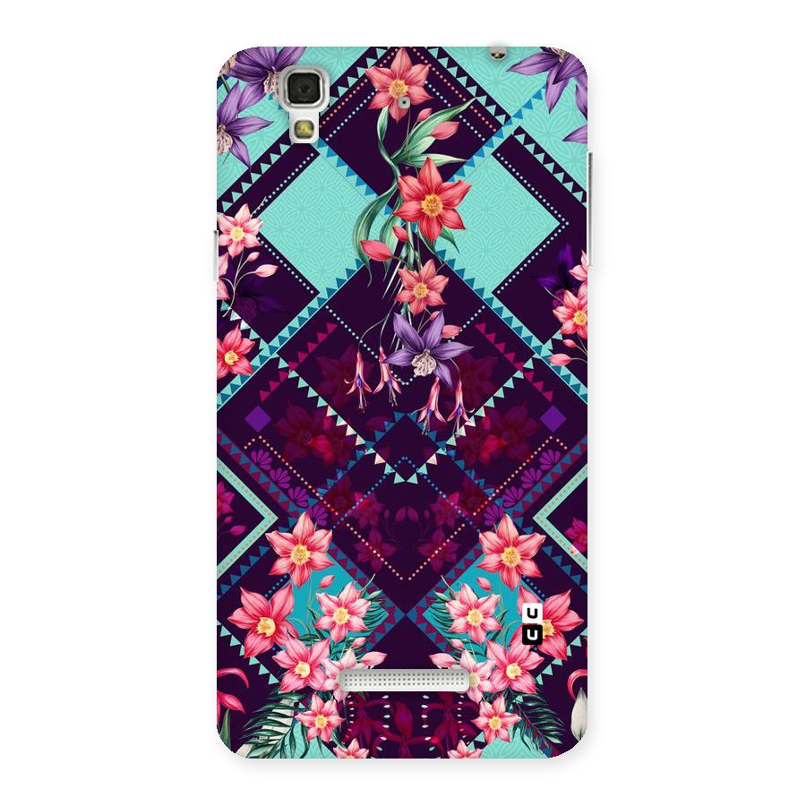 Floral Diamonds Back Case for Yu Yureka