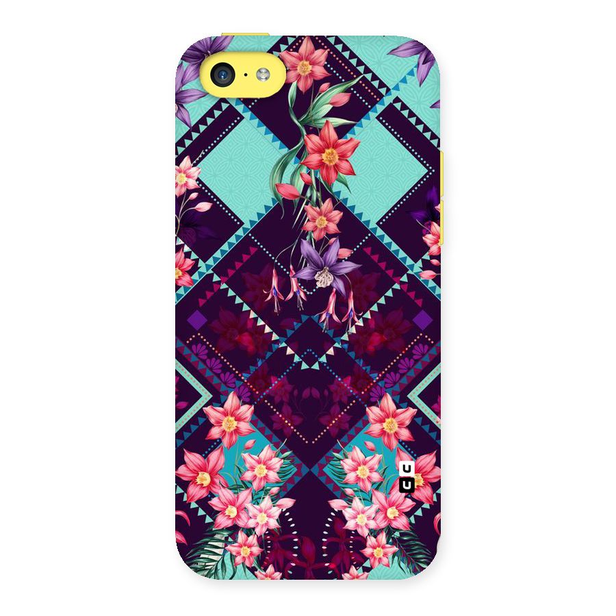 Floral Diamonds Back Case for iPhone 5C
