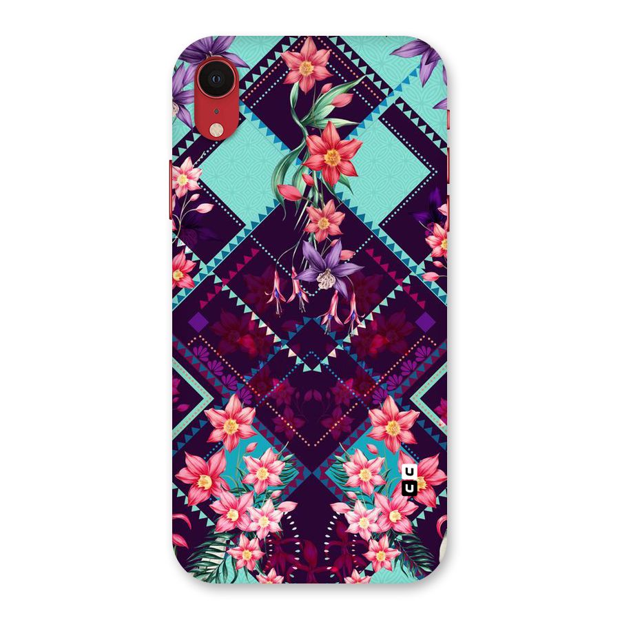 Floral Diamonds Back Case for iPhone XR