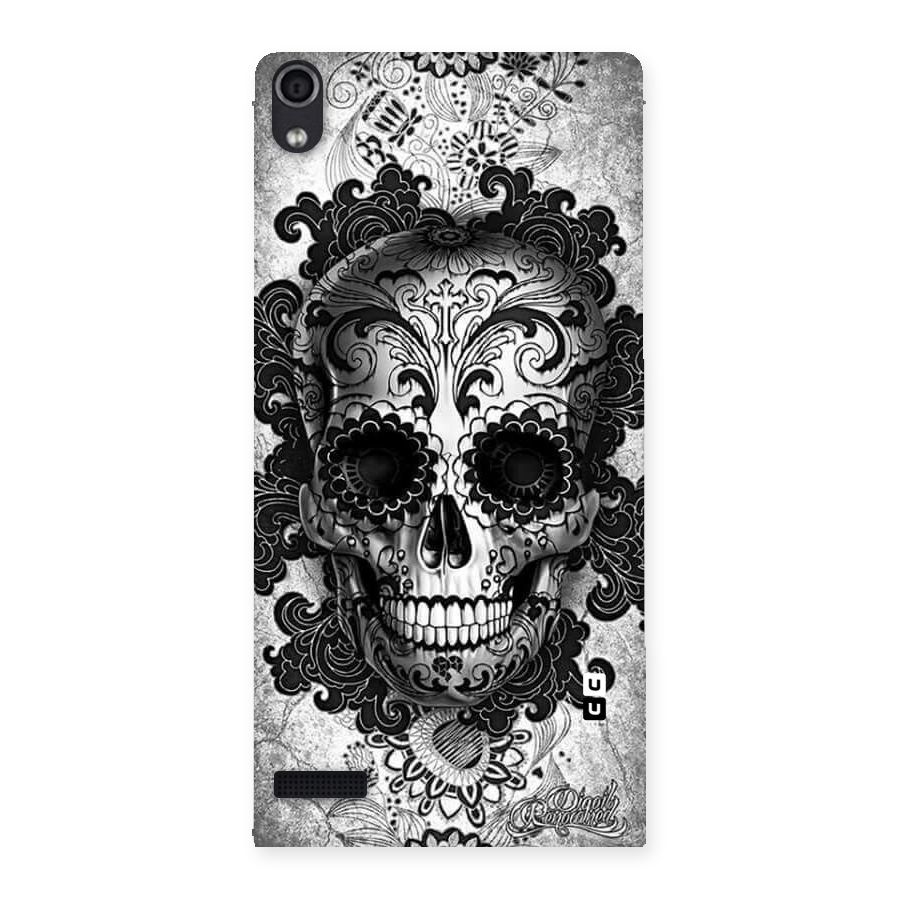 Floral Ghost Back Case for Ascend P6