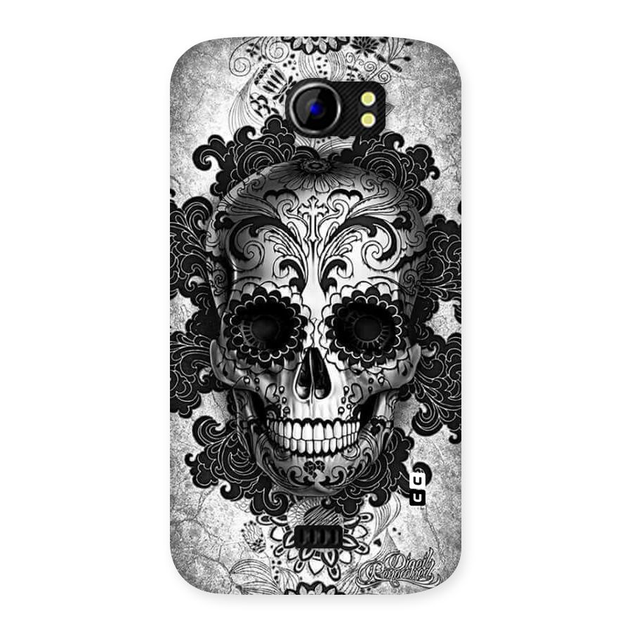 Floral Ghost Back Case for Micromax Canvas 2 A110