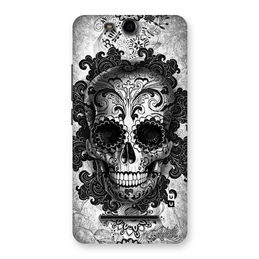 Floral Ghost Back Case for Micromax Canvas Juice 3 Q392