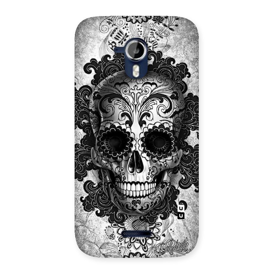 Floral Ghost Back Case for Micromax Canvas Magnus A117