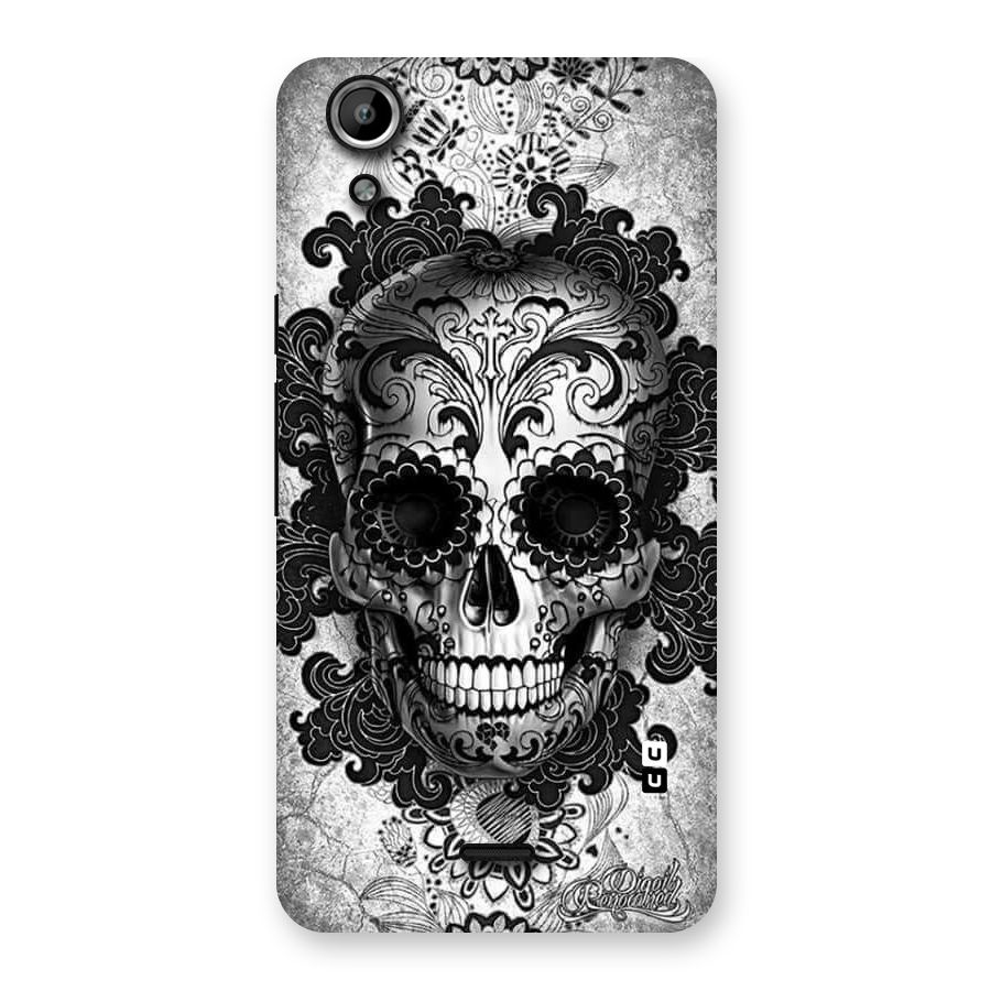 Floral Ghost Back Case for Micromax Canvas Selfie Lens Q345