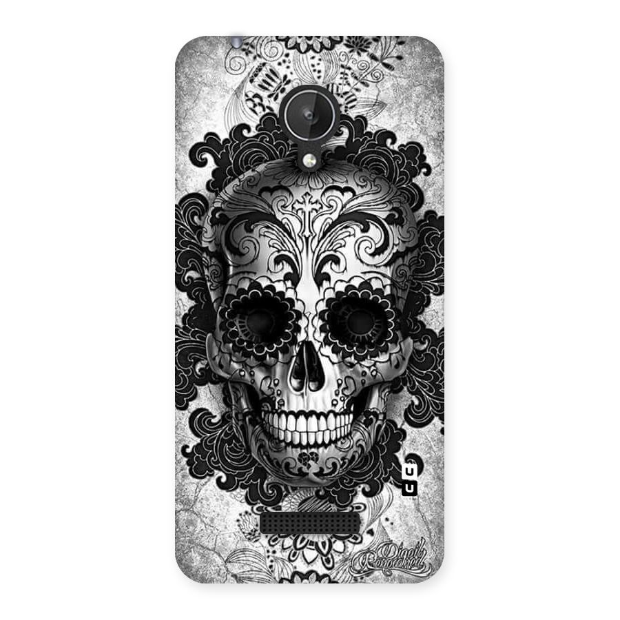 Floral Ghost Back Case for Micromax Canvas Spark Q380