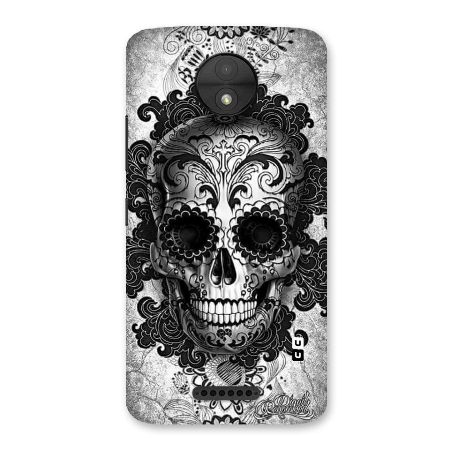 Floral Ghost Back Case for Moto C