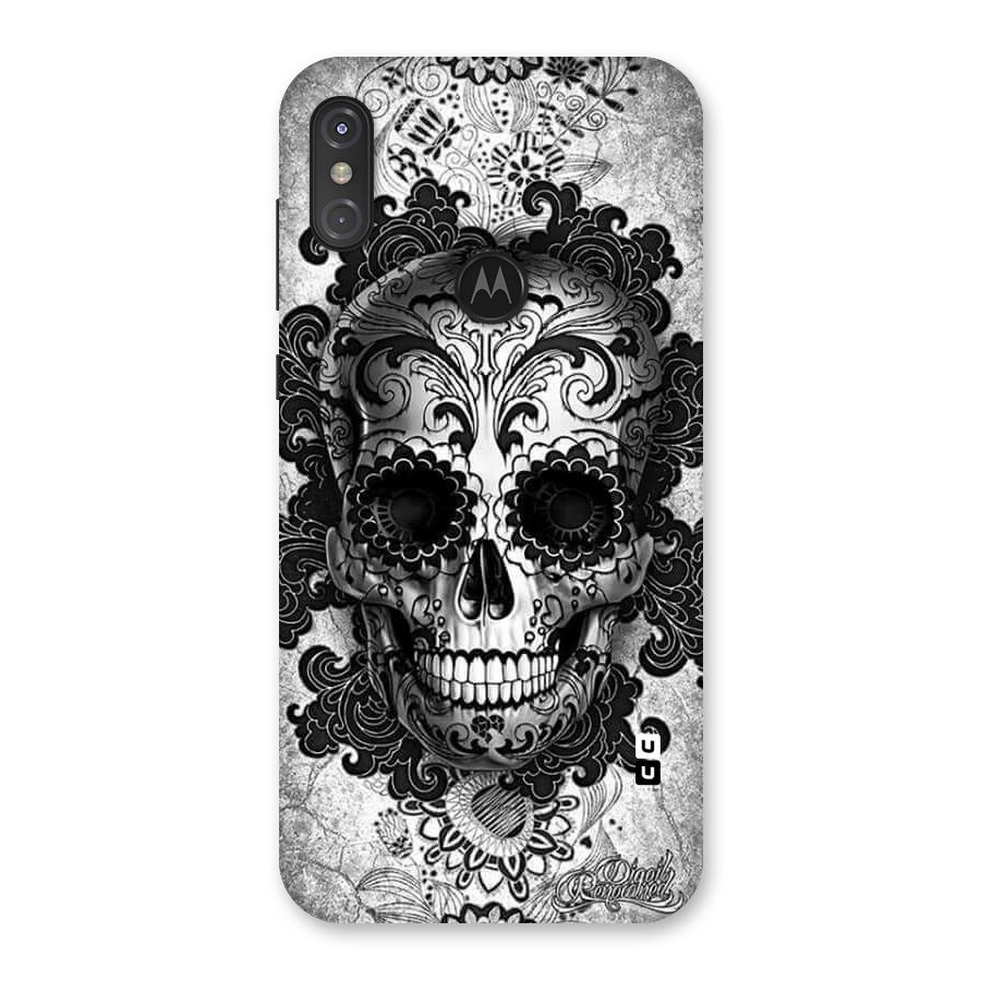 Floral Ghost Back Case for Motorola One Power